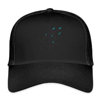 Origami - Trucker Cap - Schwarz/Schwarz - Vorne
