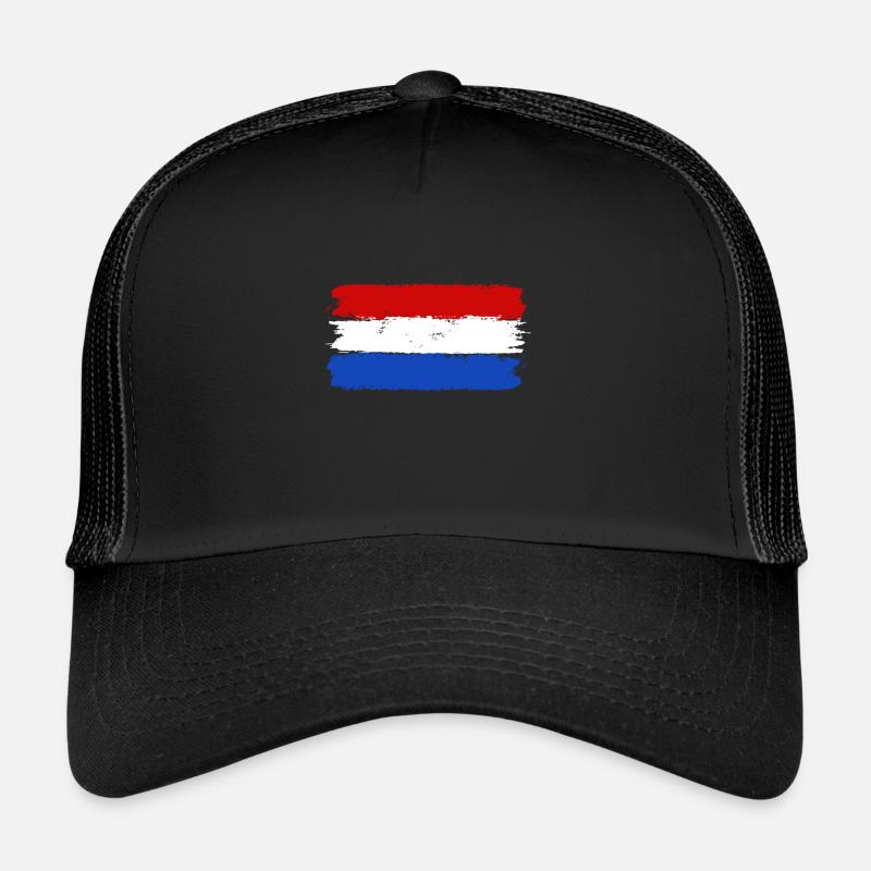 Hollande - Casquette trucker  - noir/noir