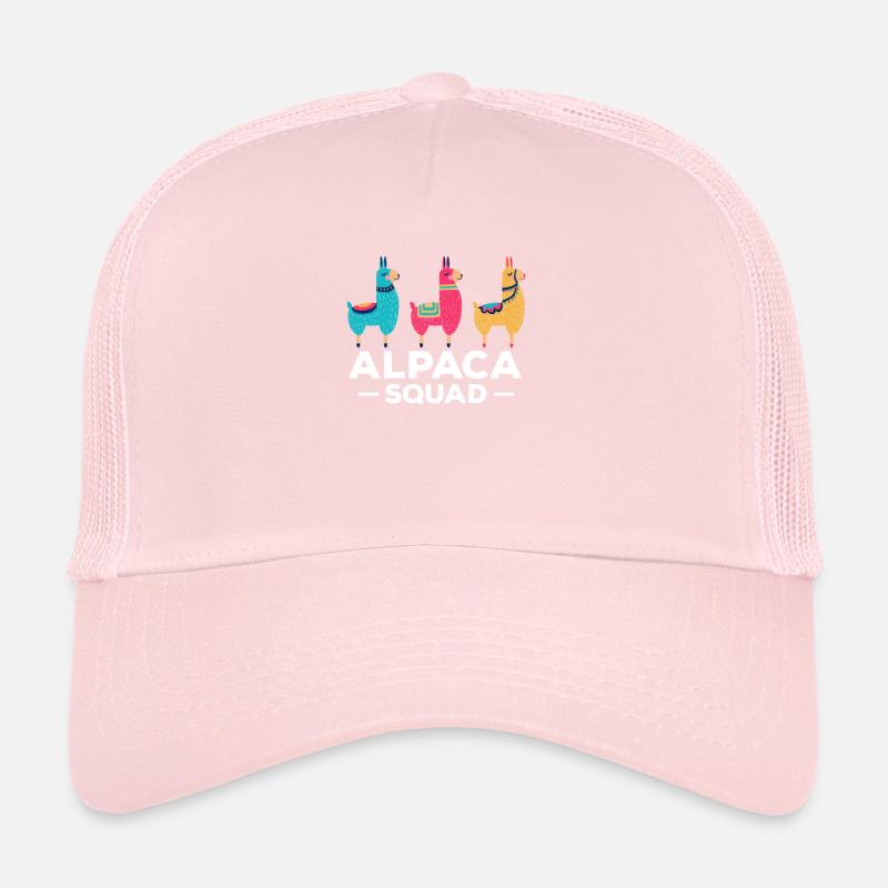 Alpaca Squad Team Alpaca Llama Shirt Trucker Cap
