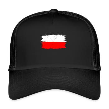 Poland flag - Trucker Cap - black/black - Front