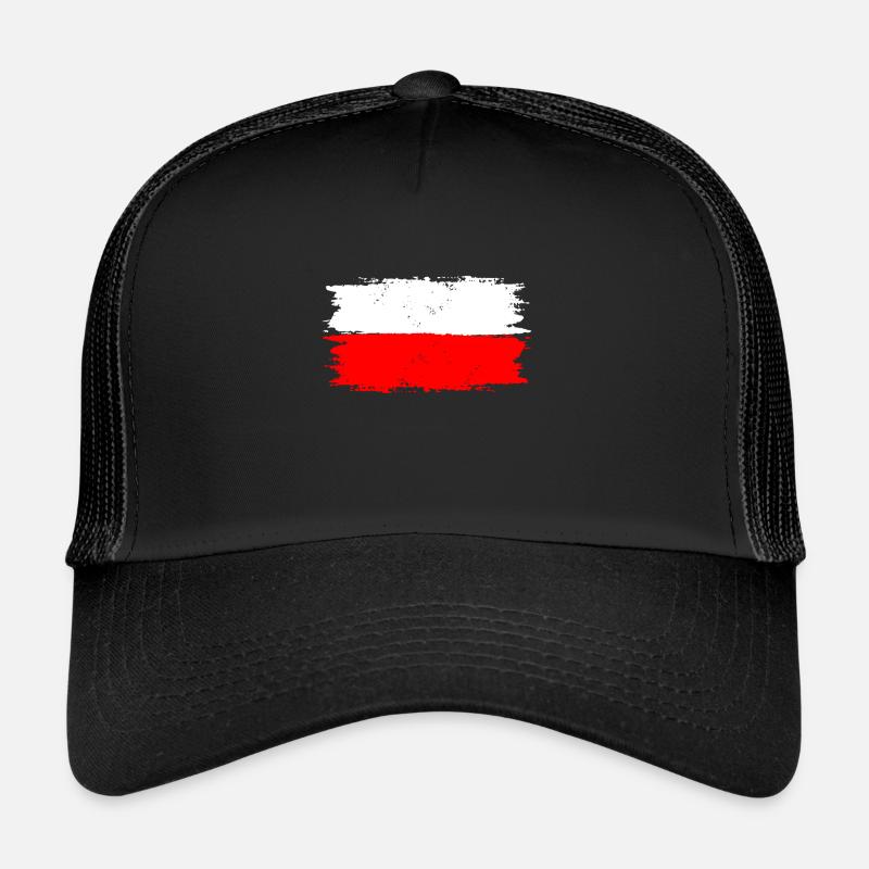 Drapeau de la Pologne Casquette trucker 