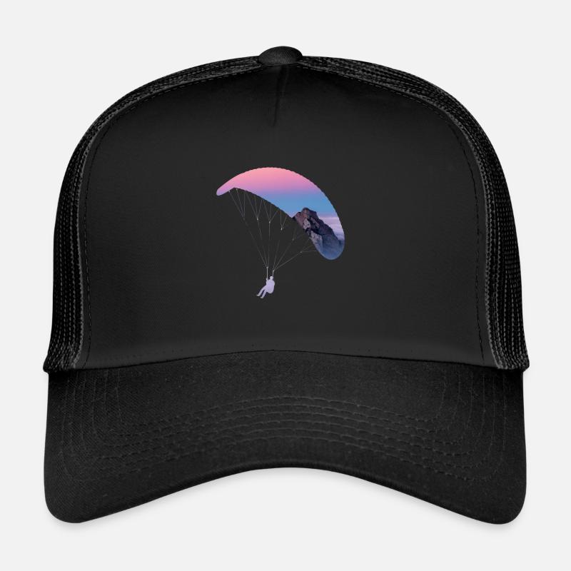 Gleitschirmfliegen - Trucker Cap - Schwarz/Schwarz