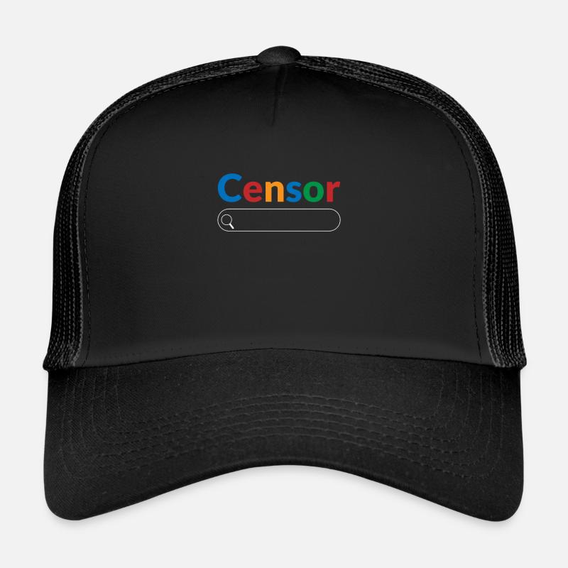 Censure des moteurs de recherche Big Tech Censor Casquette trucker 