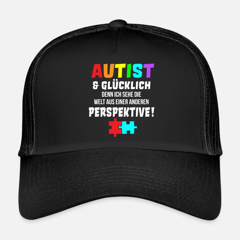 Autist Autismus Spruch süß Asperger Geschenkidee Trucker Cap