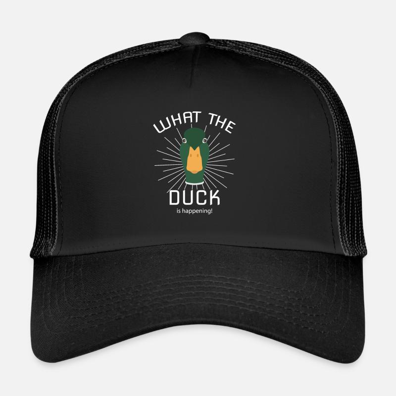 Canard drôle Sort - Canard Duck Casquette trucker 