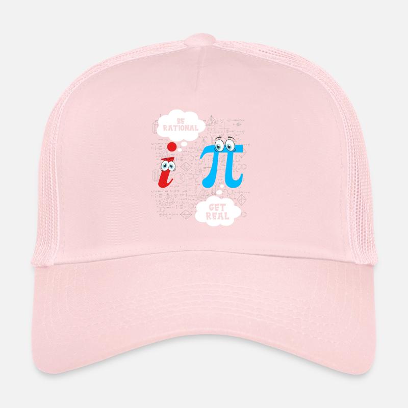 Funny Be Rational Get Real Math Pun Statistiken Trucker Cap