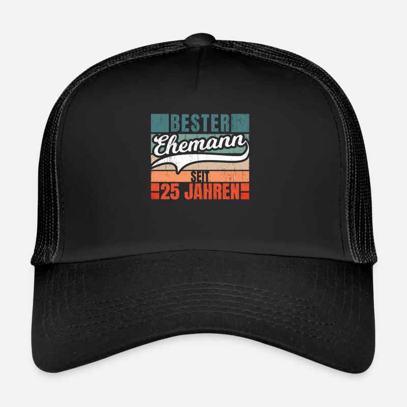 Silberhochzeit Ehemann 25 Jahre Ehe Geschenk Trucker Cap