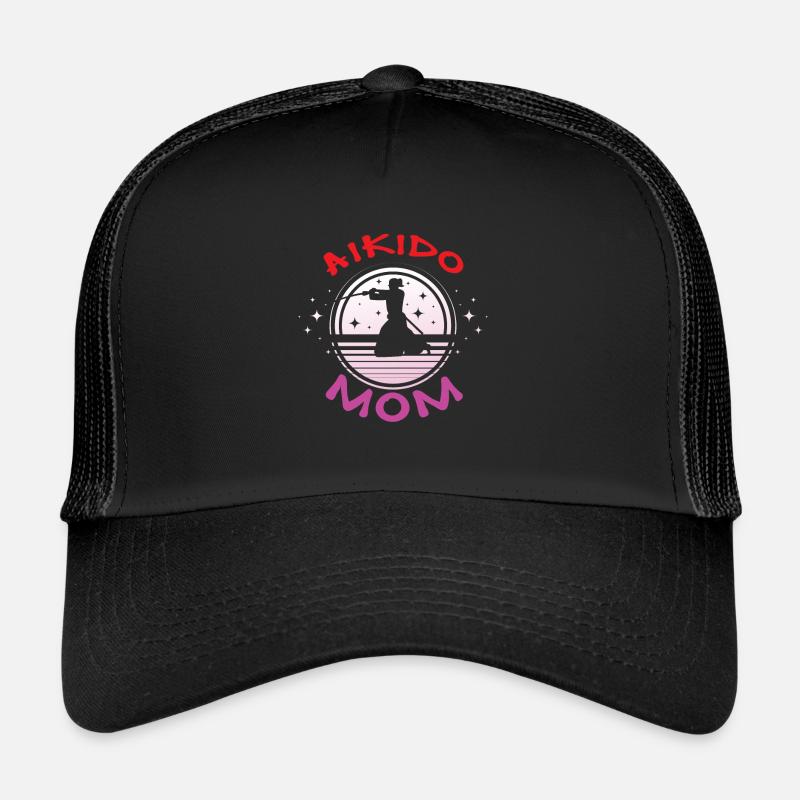 Aïkido Maman - Casquette trucker - noir/noir