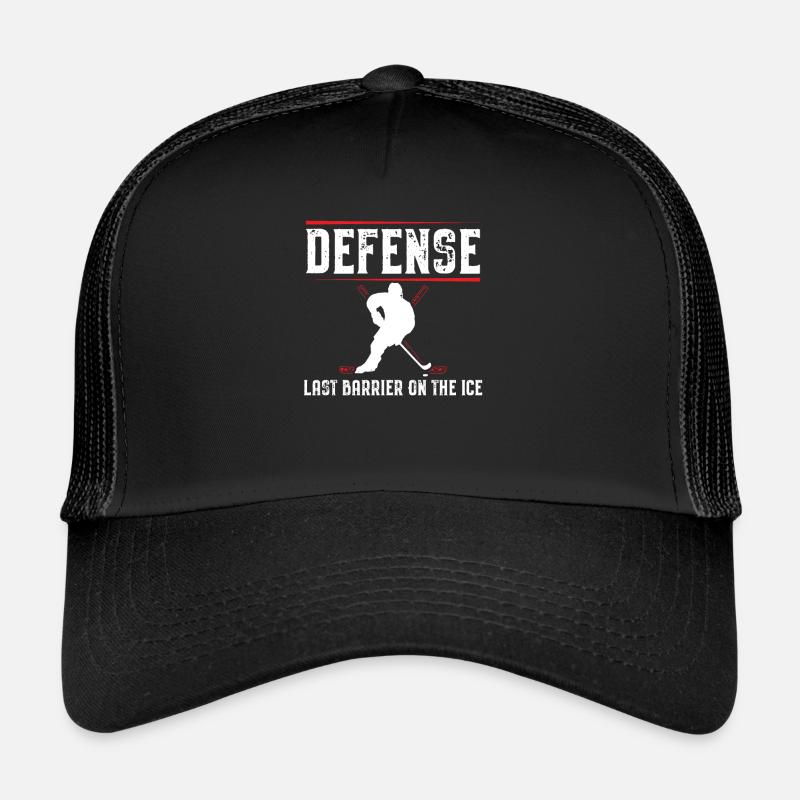 Defense Last Barrier On The Ice Eishockey Trucker Cap