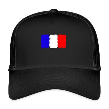 France Flag - Trucker Cap - black/black - Front