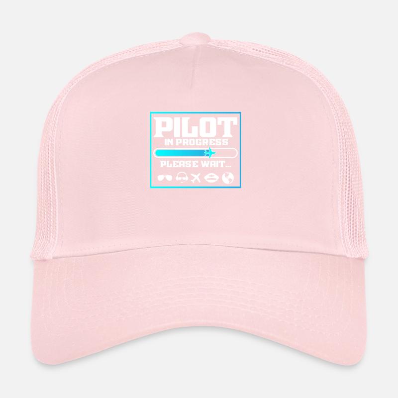 Pilot In Progress Funny Flight School Student Trucker Cap