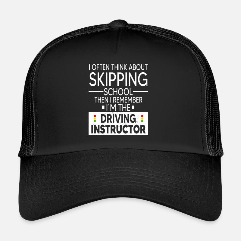 Auto-école Auto-conduite Permis de conduire Moniteur de conduite Casquette trucker 