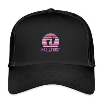 Podiatrist - Trucker Cap - black/black - Front