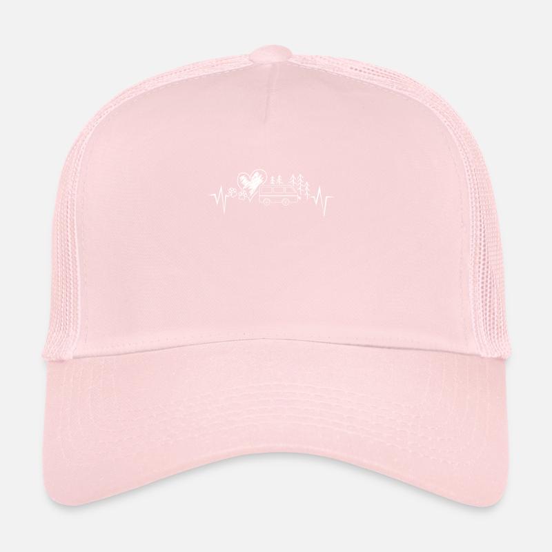 Womo Camping mit Hund Herzschlag Wohnmobil Trucker Cap