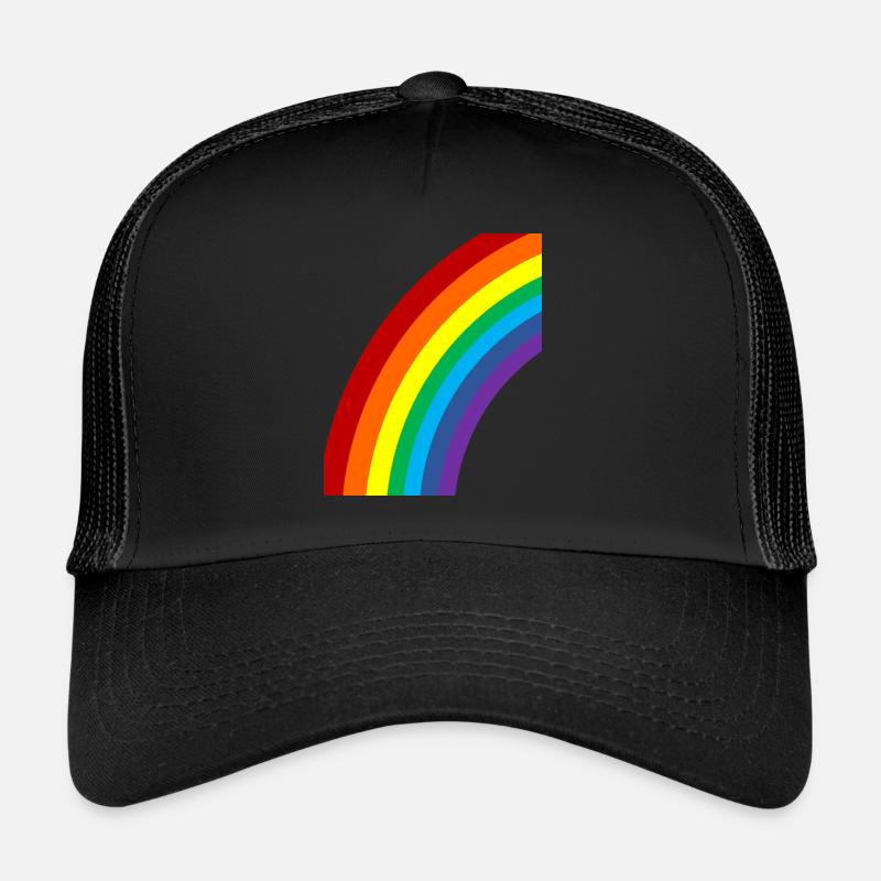 rainbow Lgbt - Trucker Cap - black/black