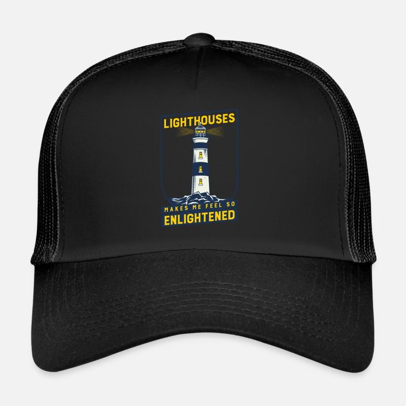 Lighthouse Seaside Nautical Lighthouses Trucker Cap