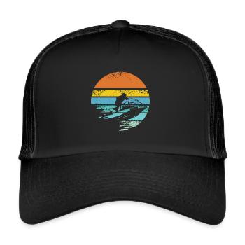 Jet ski retro - Trucker Cap - black/black - Front