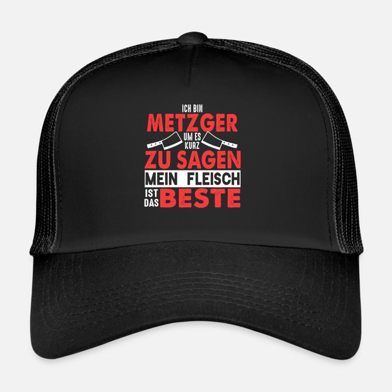 Metzger Fleischer Fleisch Fleischerei Geschenk Trucker Cap
