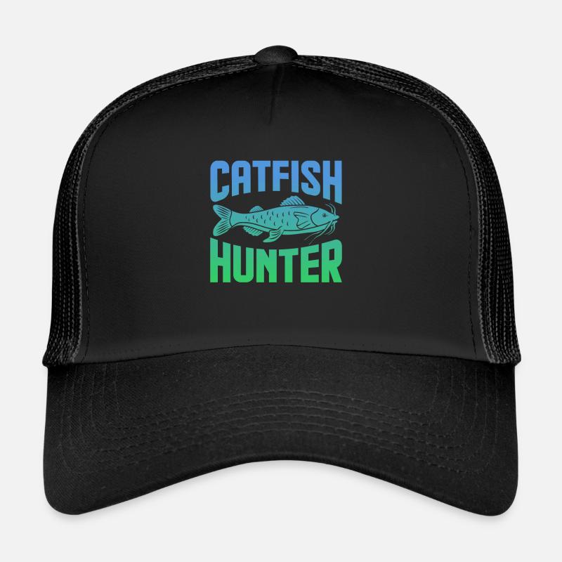 Catfish Hunters Fun WordPlay Catfish Meme Catfish Day Trucker Cap