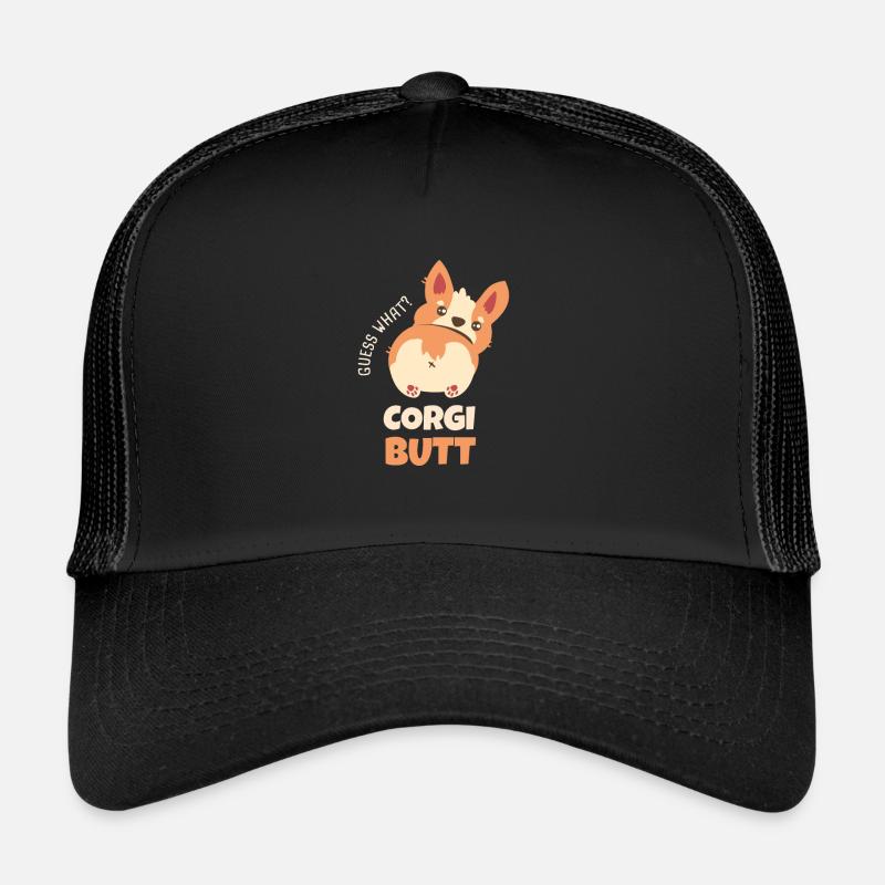 Guess What Corgi Butt Funny Corgi Dog Casquette trucker 