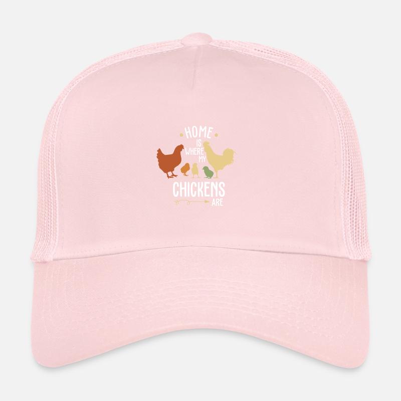 Home is where my chickens are Casquette trucker 