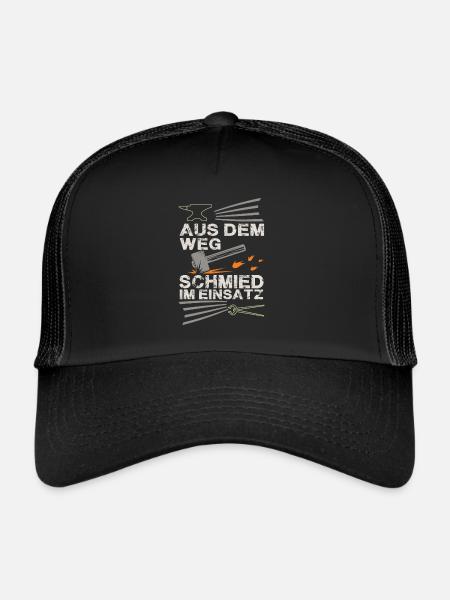 Schmied - Trucker Cap - Schwarz/Schwarz
