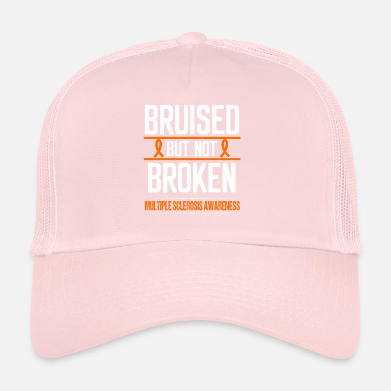 Multiple Sclerosis Awareness Ribbon not Broken MS Trucker Cap