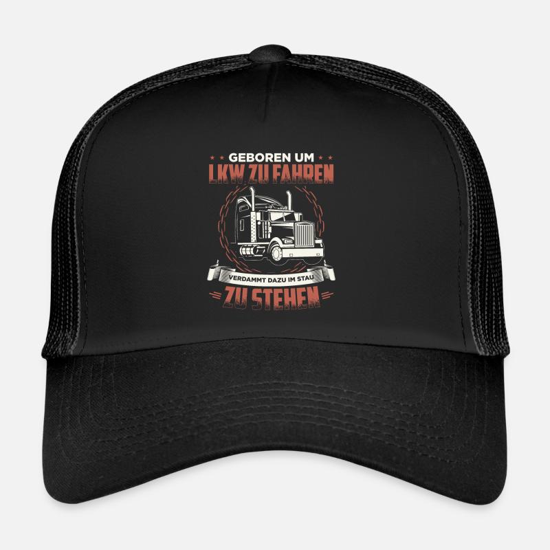 Fernfahrer - Trucker Cap - Schwarz/Schwarz