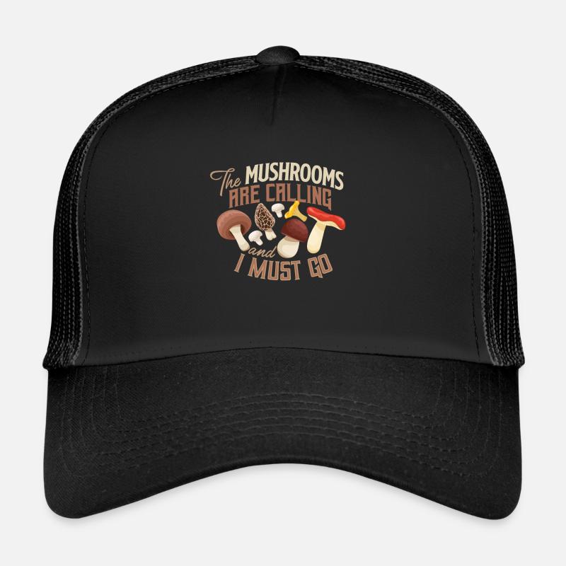 Champignons champignons champignons champignons panier champignon automne Casquette trucker 