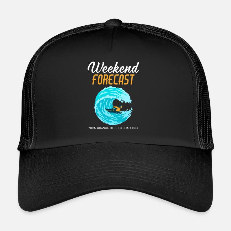 Wochenendprognose Bodyboard Bodyboard Grafik Trucker Cap