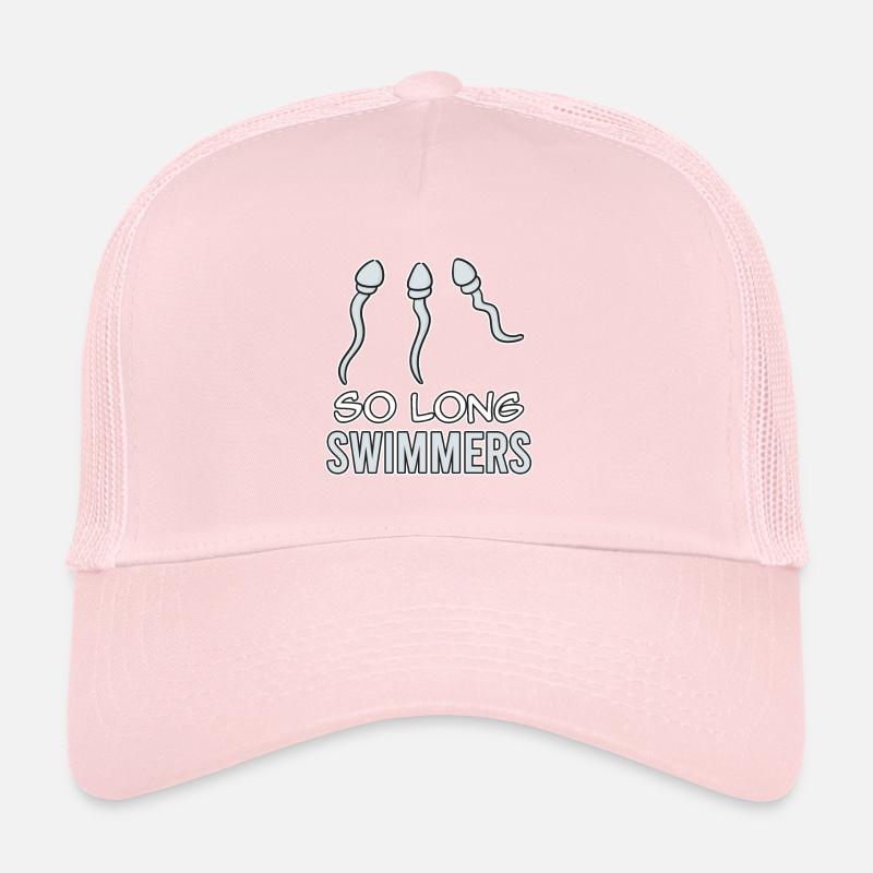 Funny Vasectomy As Long As Swimmers Humor Reception Trucker Cap