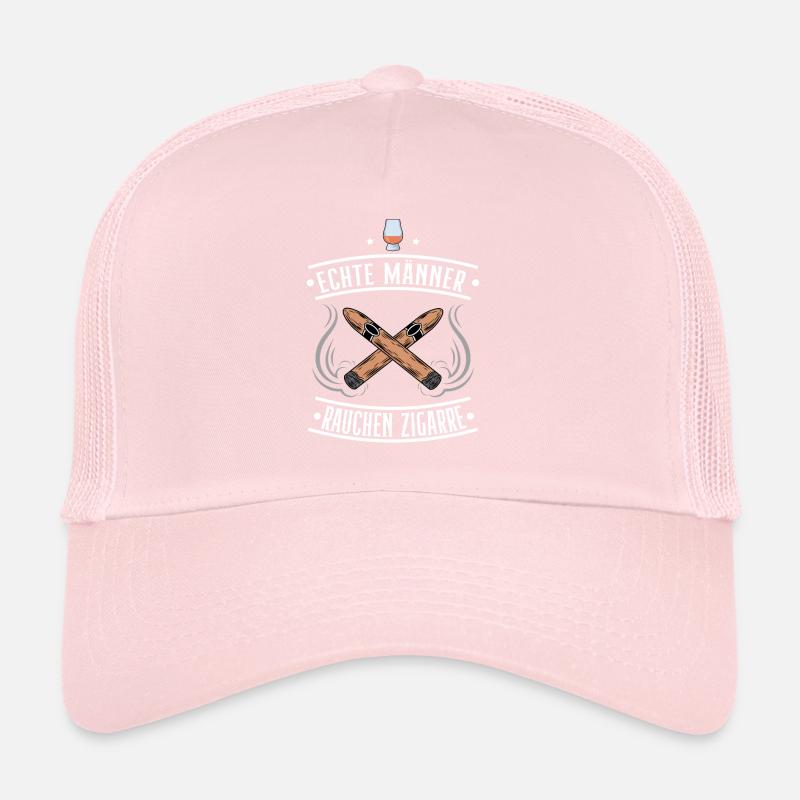 Cigars Smoke Smoking Bourbon Whiskey Gift Idea Trucker Cap