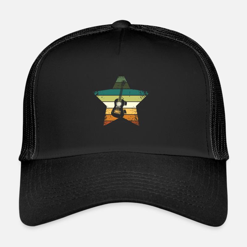 Ukulele Vintage - Trucker Cap - Schwarz/Schwarz