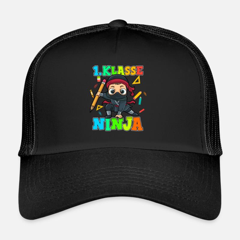 Einschulung Schulkind Ninja 1. Klasse Schulanfang Trucker Cap