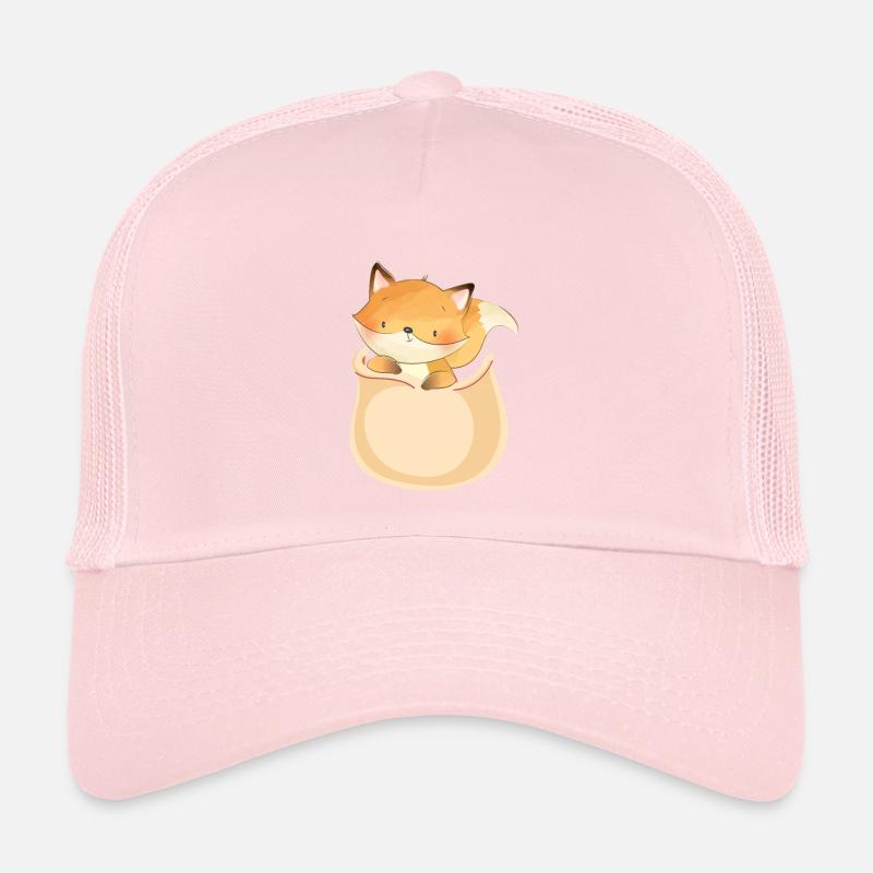 Marsupium Bébé Renard Roux Casquette trucker 