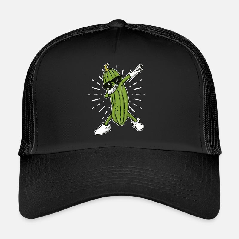 Dab concombre concombre dab légume amateur végétalien Casquette trucker 