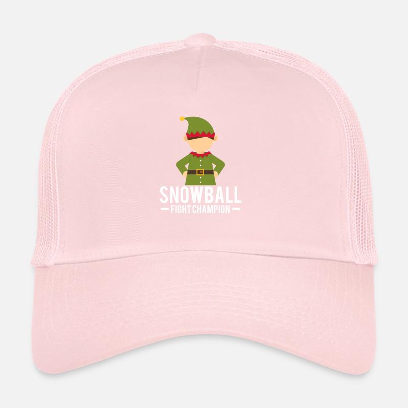 Elf Weihnachts-Wichtel Schneeballschlacht Trucker Cap