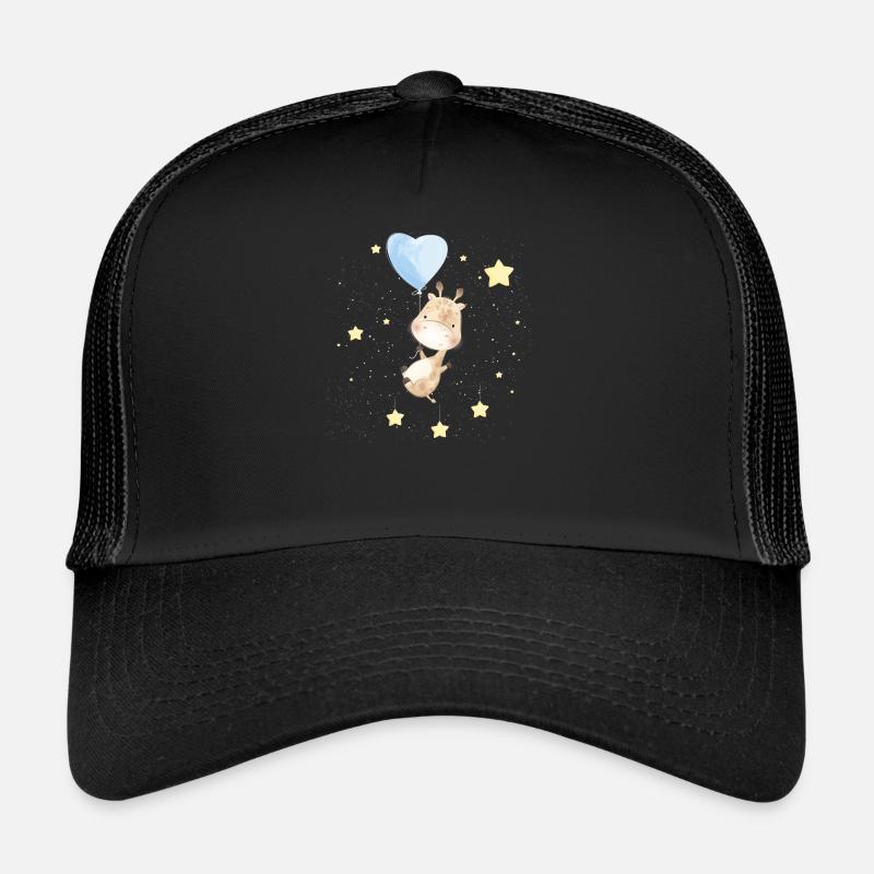 Adorable Giraffe In Space Trucker Cap