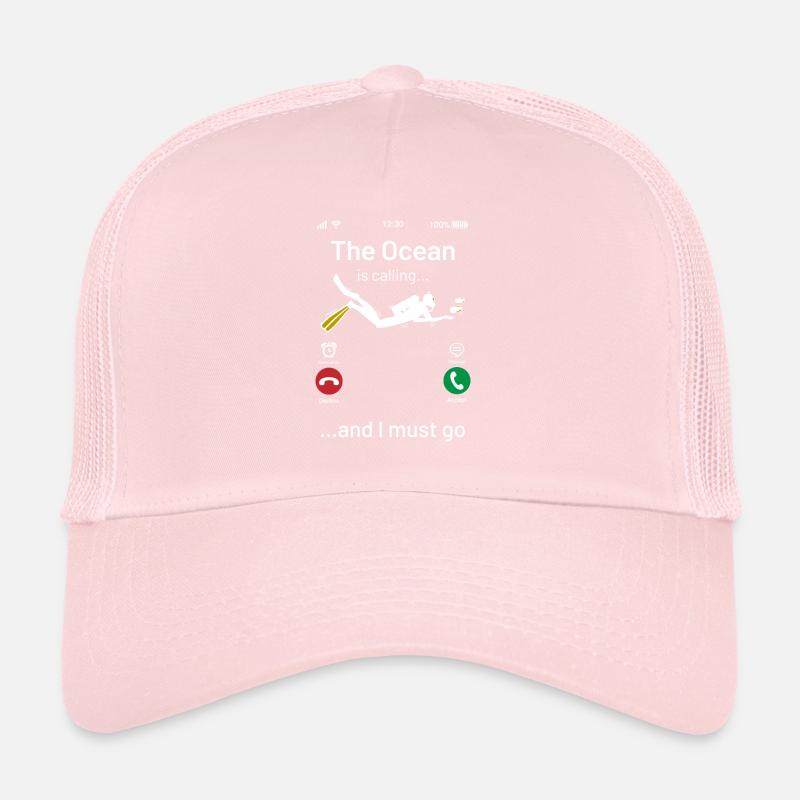 The Ocean is Calling Diving Trucker Cap