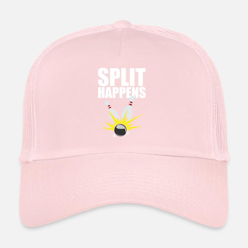 Bowling Pin I Bowling Team I Bowling Split Happens Trucker Cap