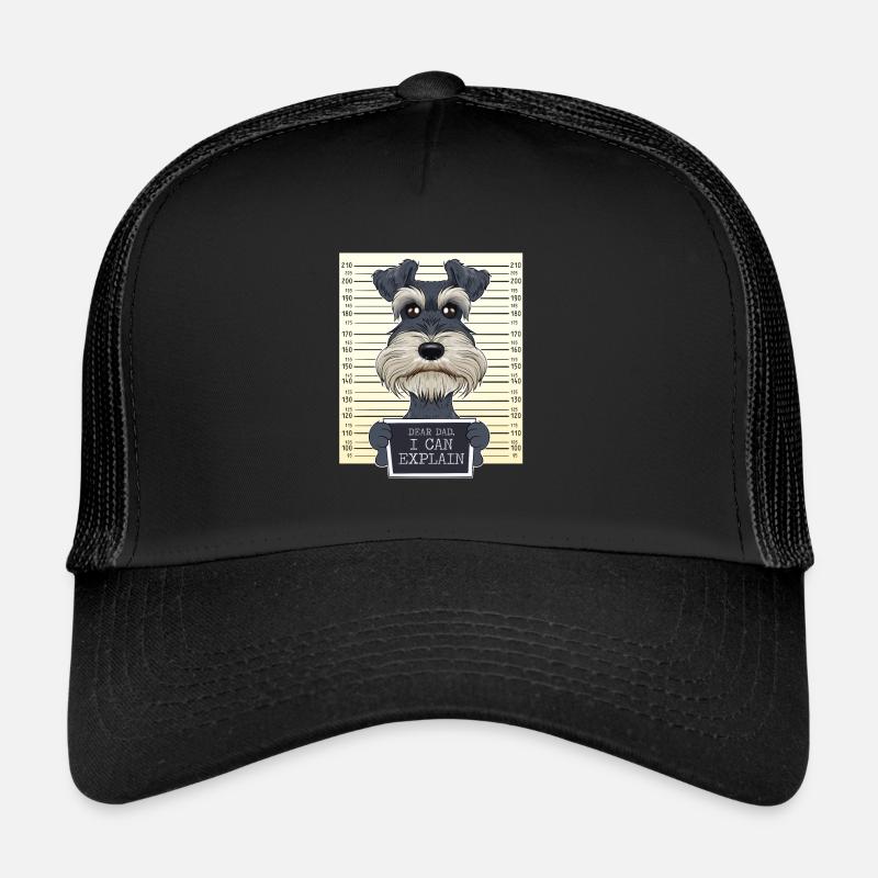 Drôle de Schnauzer Miniature Papa I Schnauzer Casquette trucker 