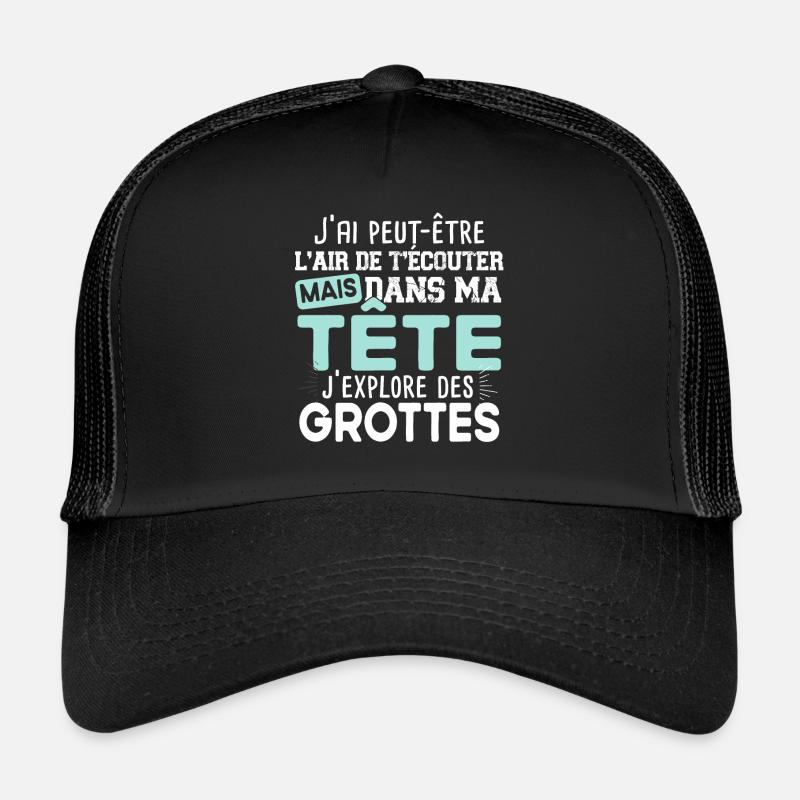 Spéléologue Spéléologie Chercheur Explorer Humour Casquette trucker 