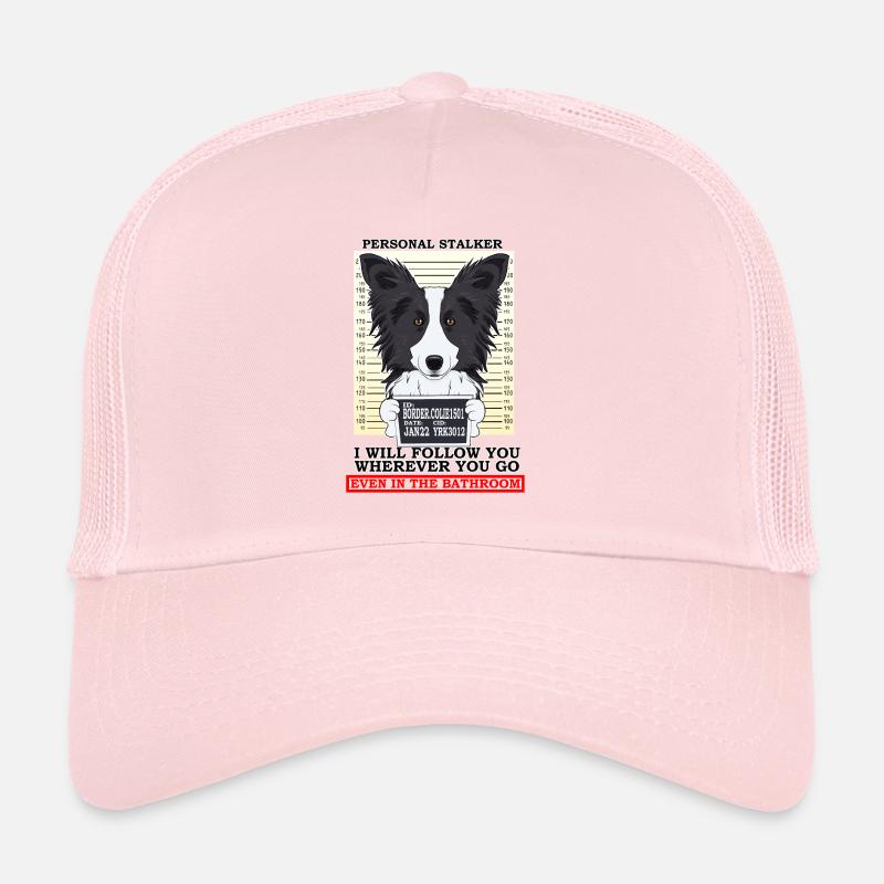 Border Collie Personal Stalker Suivez-vous Casquette trucker 