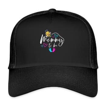 Mommy To Be Bee Maternity Baby Shower - Trucker Cap - black/black - Front