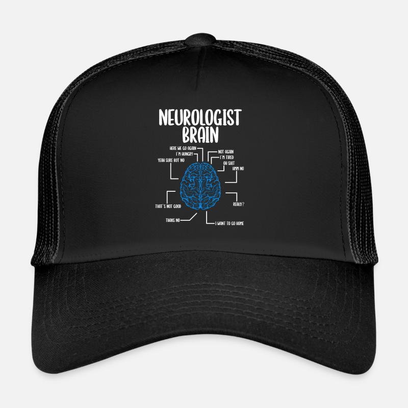 Neurologist Brain Neurology Scientist Neuroscience - Trucker Cap - black/black