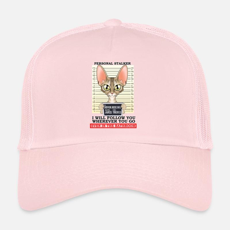 Devon Rex Cat I Cat Lover I Harceleur personnel Casquette trucker 
