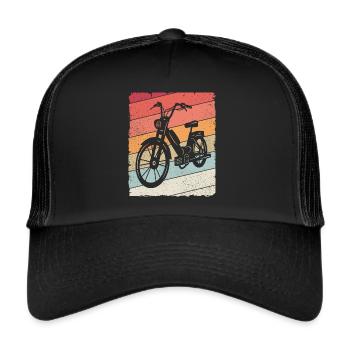 Moped Moped Moped Driver Mokick - Trucker Cap - black/black - Front