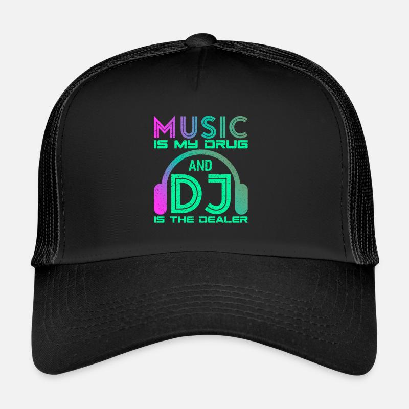 DJ - Trucker Cap - Schwarz/Schwarz