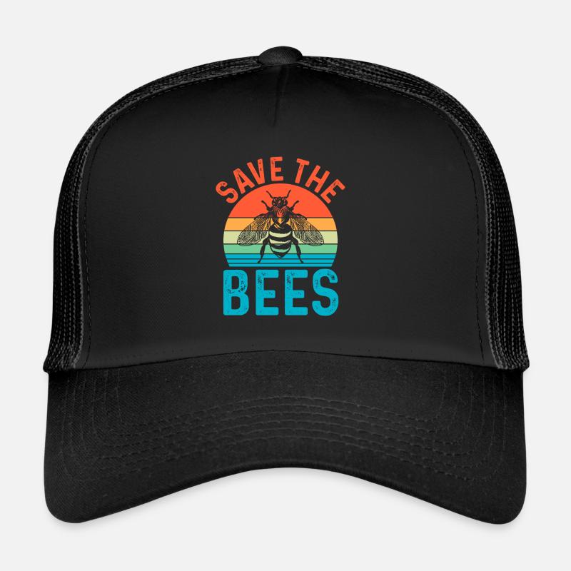 Imker Imkerei Bienen Honigbiene Honig Geschenk - Trucker Cap - Schwarz/Schwarz