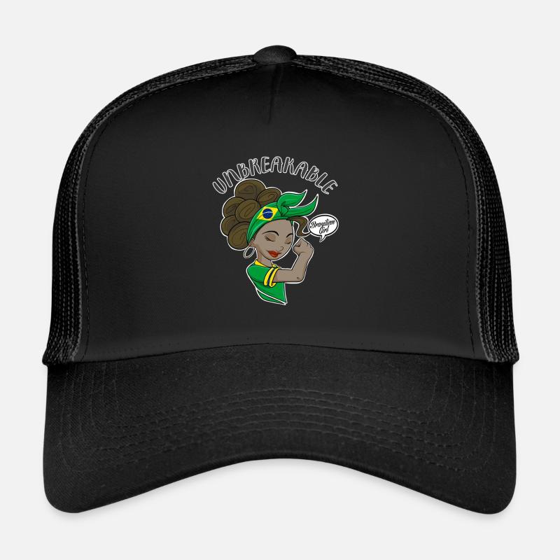 Fille brésilienne incassable I Héritage brésilien Casquette trucker 